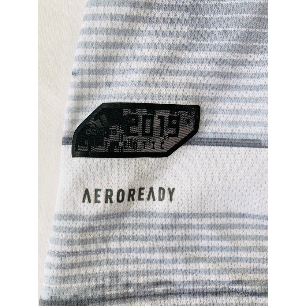 Adidas Los Angeles LAFC Away Authentic Mens Soccer Jersey White Gray 2XL - Picture 9 of 16